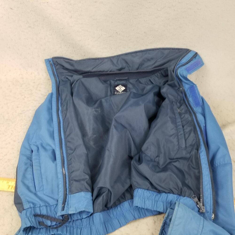 Vintage Columbia Bugaboo Jacket Mens Medium Blue Nylon Ski Interchange YKK 90s - Picture 6 of 14